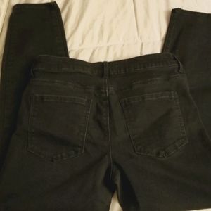 Slightly destroyed forever 21 black jeans